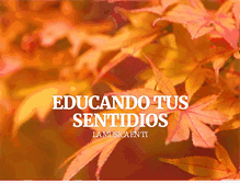 Tablet Screenshot of educatussentidos.org